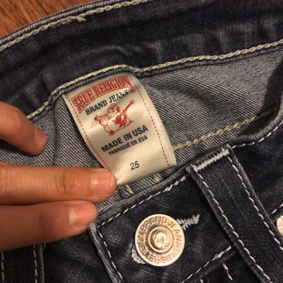 True Religion dark/medium wash skinny jean - Picture 2 of 4